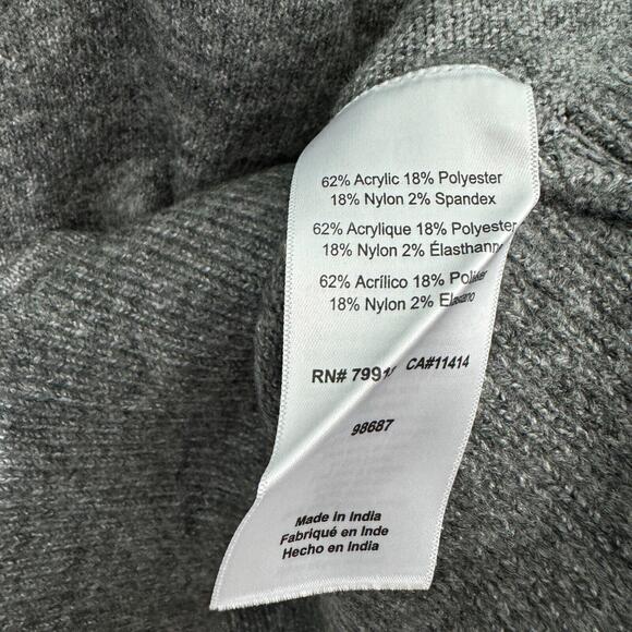 Motherhood Maternity Women’s Size Medium Dark Gray Crew Neck Sweater New - Picture 6 of 8